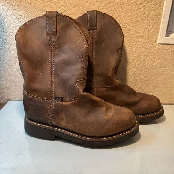 NWOB Justin Original Work Boots The Balusters Pull-On Bay Gaucho by Justin J-Max