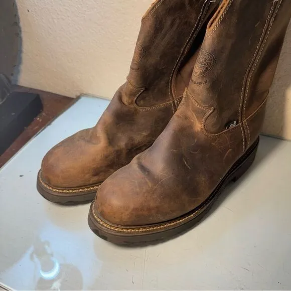 NWOB Justin Original Work Boots The Balusters Pull-On Bay Gaucho by Justin J-Max