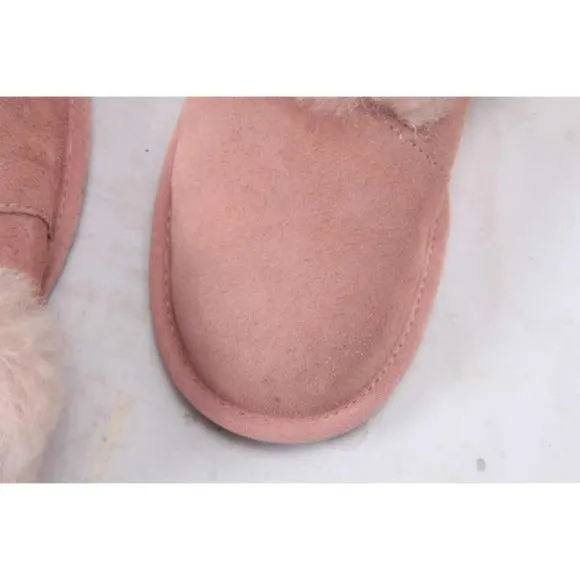 NWOB KOOLABURRA BY UGG MILO slippers slip on slide suede womens shoes pink 6