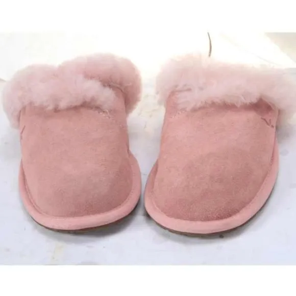 NWOB KOOLABURRA BY UGG MILO slippers slip on slide suede womens shoes pink 6