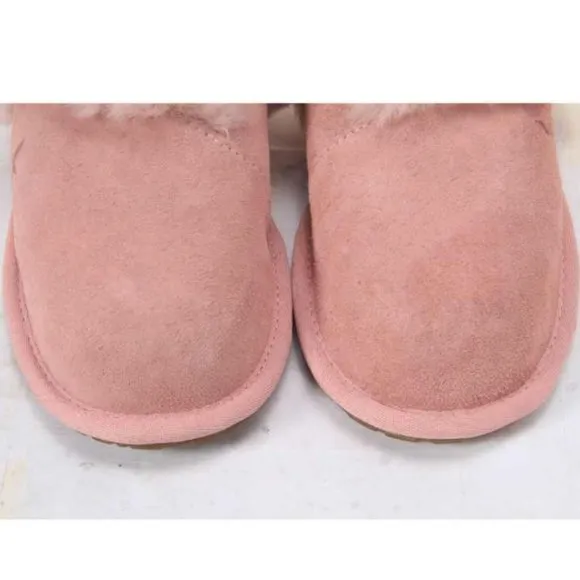 NWOB KOOLABURRA BY UGG MILO slippers slip on slide suede womens shoes pink 6