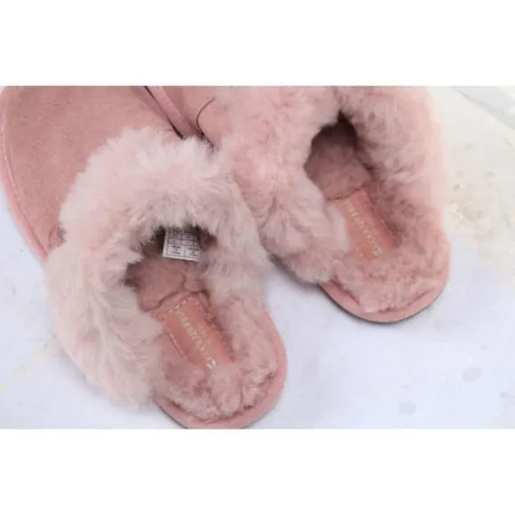 NWOB KOOLABURRA BY UGG MILO slippers slip on slide suede womens shoes pink 6