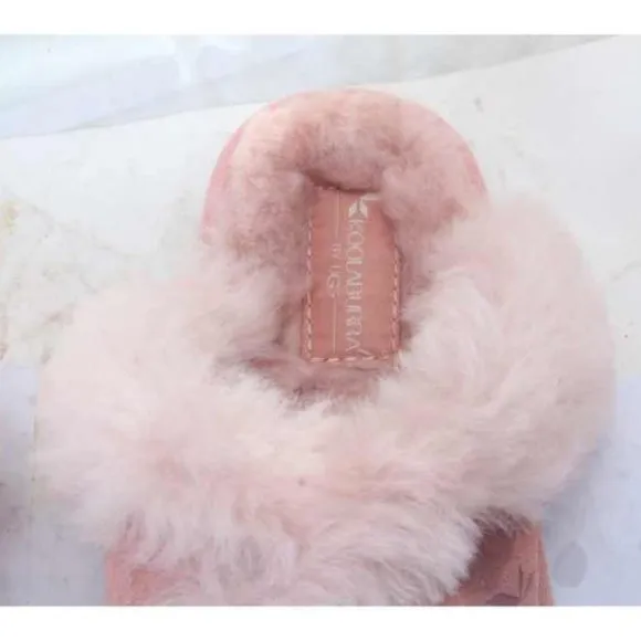 NWOB KOOLABURRA BY UGG MILO slippers slip on slide suede womens shoes pink 6