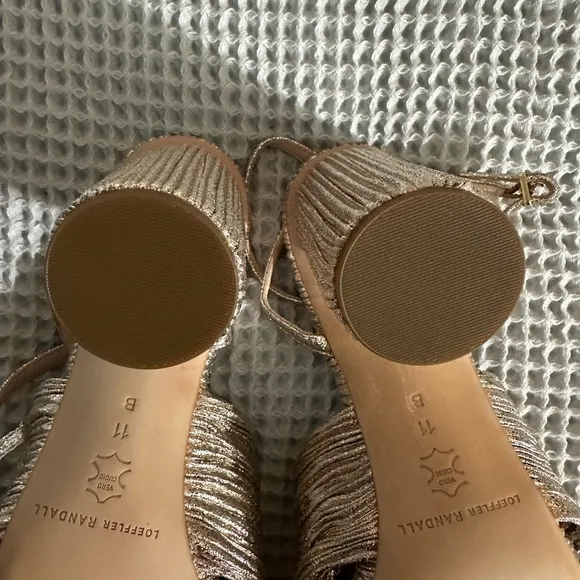 NWOB Loeffler Randall Gold Women's Sandals
