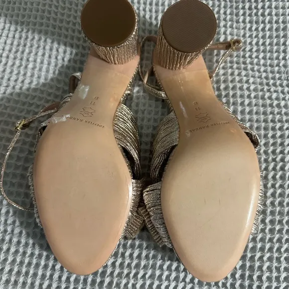 NWOB Loeffler Randall Gold Women's Sandals
