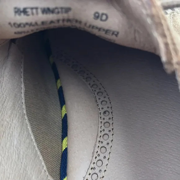 NWOB Polo Ralph Lauren Rhett Wingtip Lace Ups In Polo Snuff