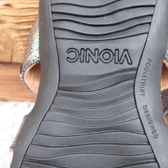 NWOB Vionic Amber Adjustable Sandals Shoes 8.5 WIDE