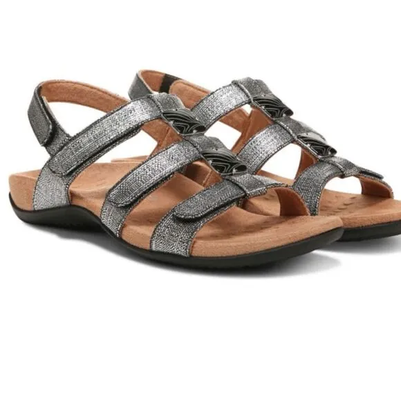 NWOB Vionic Amber Adjustable Sandals Shoes 8.5 WIDE