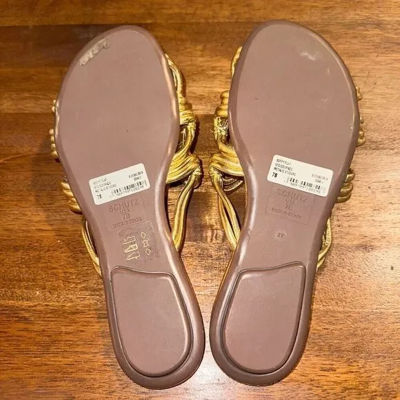 NWOB Schutz Soffy Flat Sandal