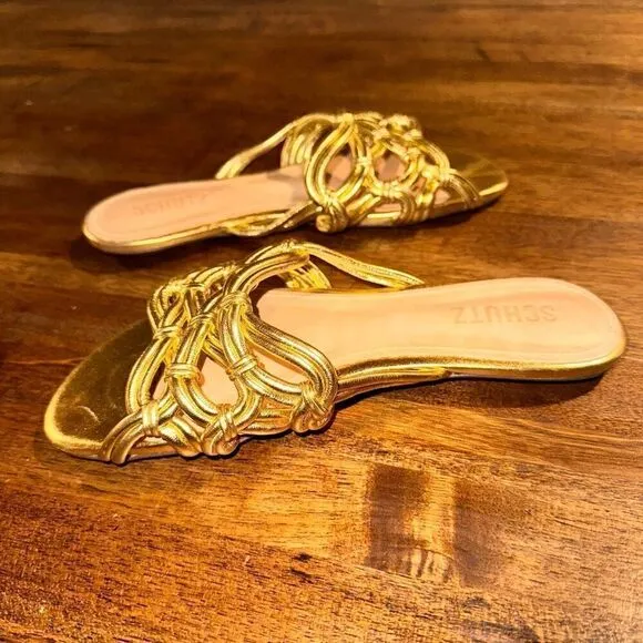 NWOB Schutz Soffy Flat Sandal