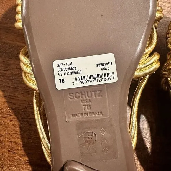 NWOB Schutz Soffy Flat Sandal