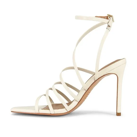 NWOT Alias Mae Isabelle Heel in Bone Cream Strappy Sandal