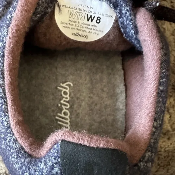 NWOT Allbirds Wool Runners Shoes Purple/Blue Women’s 8