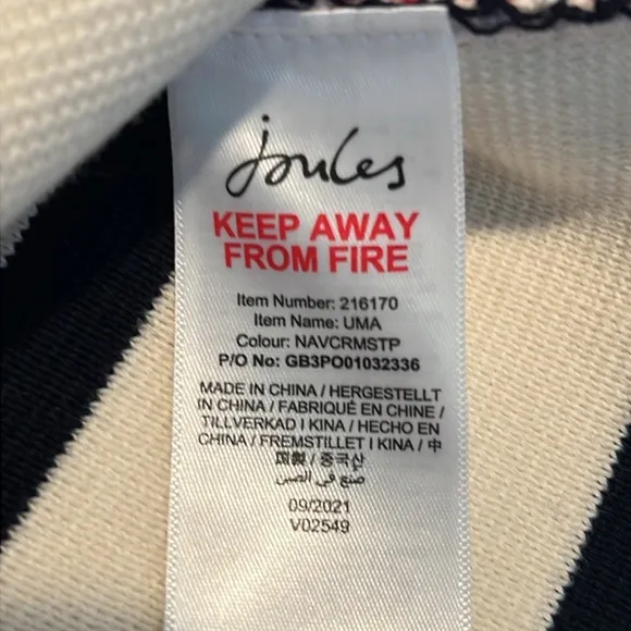 NWOT Joules Uma Milano Stitch Jumper