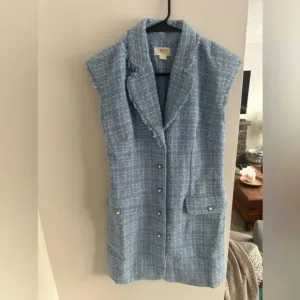 NWOT Maeve by Anthropologie Sleeveless Tweed Blazer Mini Dress – Size 12✨