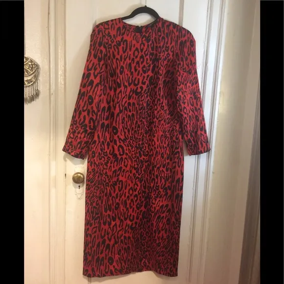NWOT Zara Animal Print Maxi Dress