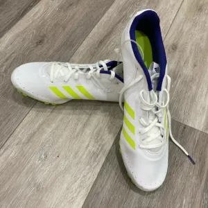NWT Adidas Sprinstar Track Shoes White, Neon Green, and Blue Size 11.5 S…