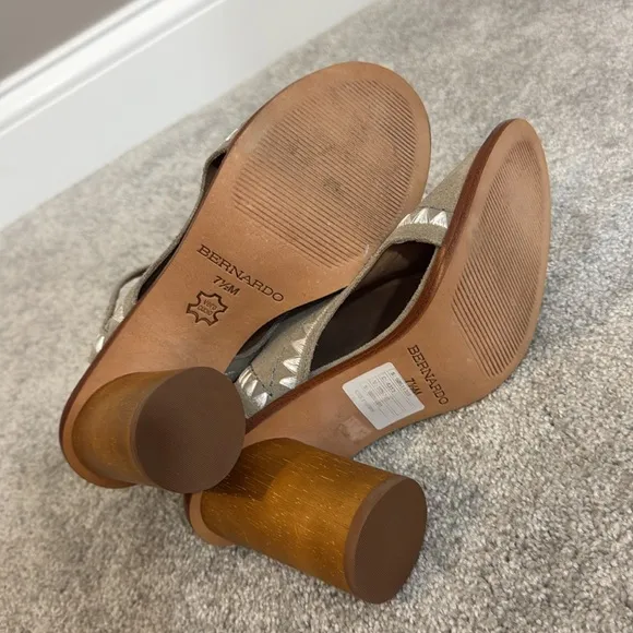 NWT Anthropologie Bernardo Harper Embroidered heels size 7.5