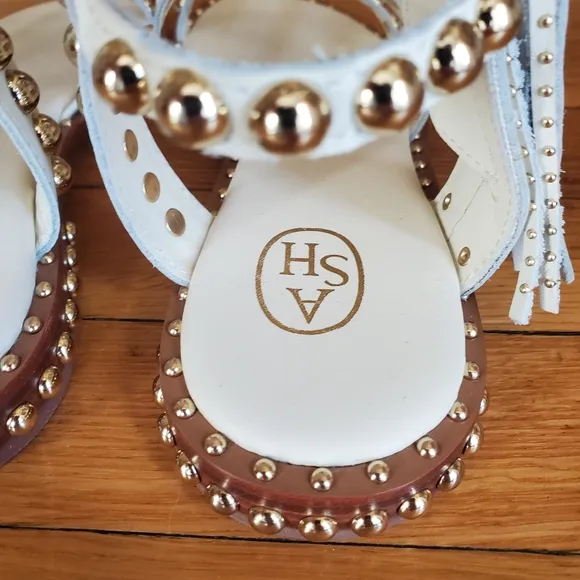 NWT ASH 'POWER' Studded Flat Gladiator Sandal, Size 35 EU