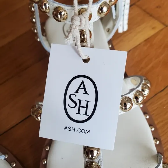 NWT ASH 'POWER' Studded Flat Gladiator Sandal, Size 35 EU