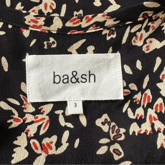 NWT BA&amp;SH Floral Vlada Shift Dress sz 3 Large