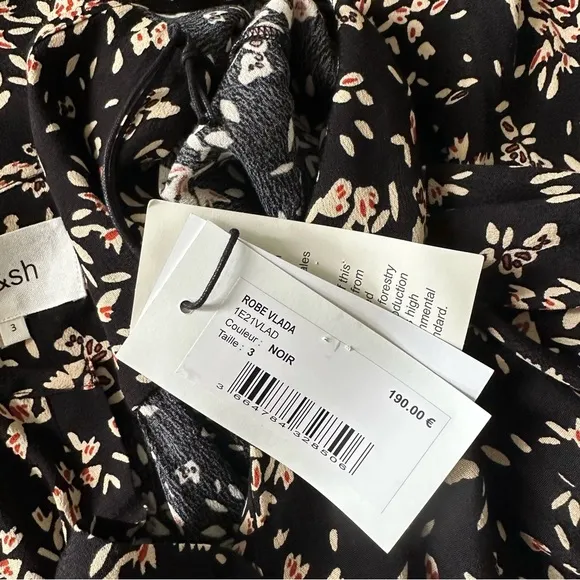 NWT BA&amp;SH Floral Vlada Shift Dress sz 3 Large