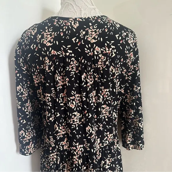 NWT BA&amp;SH Floral Vlada Shift Dress sz 3 Large
