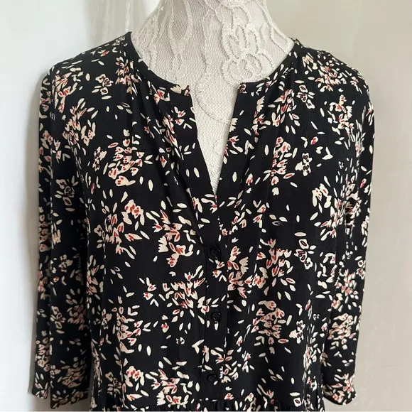 NWT BA&amp;SH Floral Vlada Shift Dress sz 3 Large