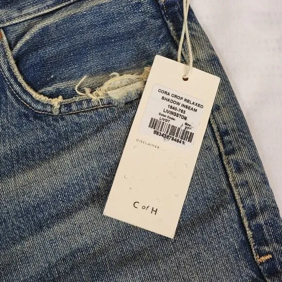 NWT Citizens of Humanity Cora Cropped Shadow Inseam in Livingston, Sz 27