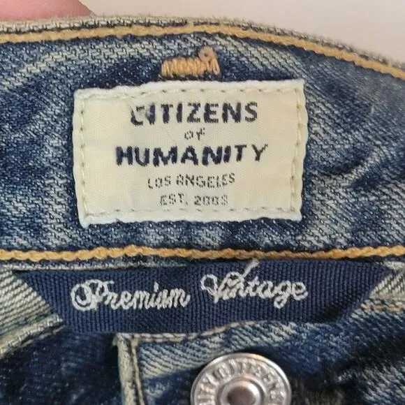 NWT Citizens of Humanity Cora Cropped Shadow Inseam in Livingston, Sz 27