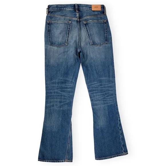 NWT EDWIN Averi Pretender Distressed Flare Jeans Size 26 Vintage Wash Denim USA