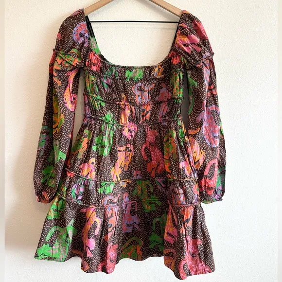 NWT Farm Rio Wild Leopards Dress XS