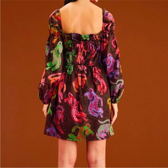 NWT Farm Rio Wild Leopards Dress XS