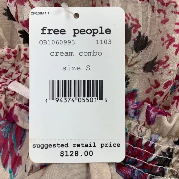 •NWT🤩 |•FREE PEOPLE•| Pretty, Flirty, Floral Tiered Dress Size Small🌺