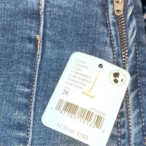 NWT! Free People We The Free Bella Moto High-Rise Skinny Jeans