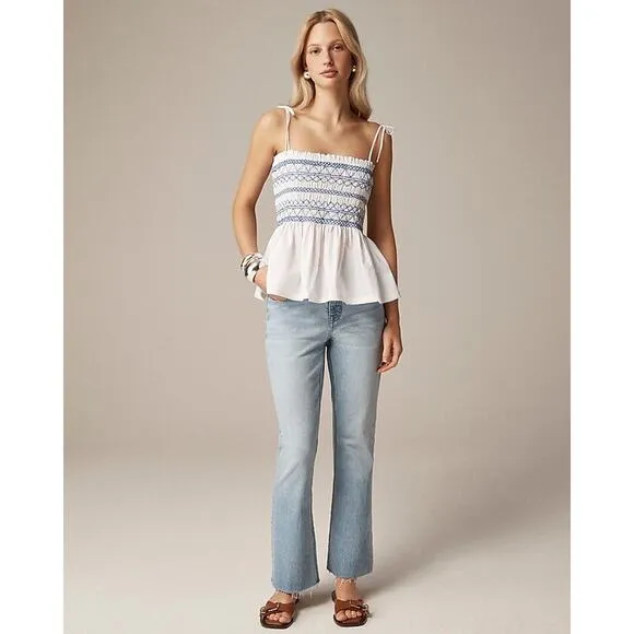 NWT J.Crew 9” Demi Boot Crop Jeans In Ashland Wash Size 29