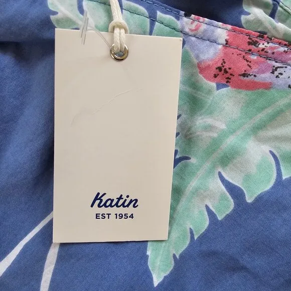 NWT Katin Men's Blue Paradise Volley Swim Beach Shorts Size Medium
