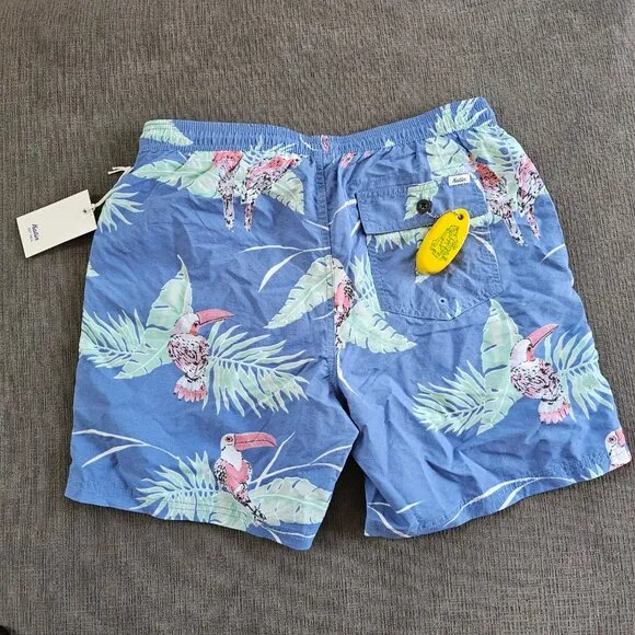 NWT Katin Men's Blue Paradise Volley Swim Beach Shorts Size Medium