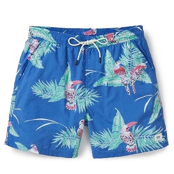 NWT Katin Men's Blue Paradise Volley Swim Beach Shorts Size Medium