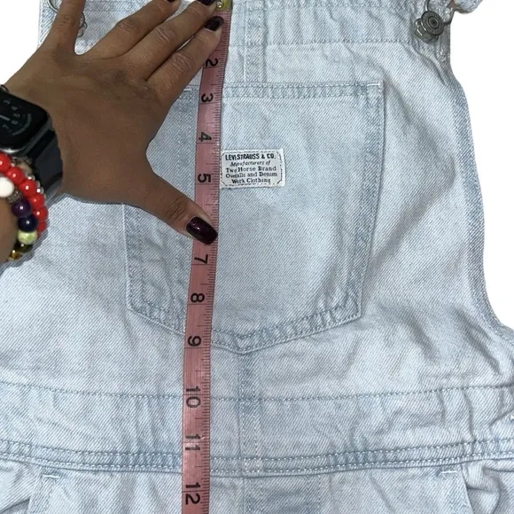 NWT Levi’s Light Wash Vintage Style Overall, Size Large