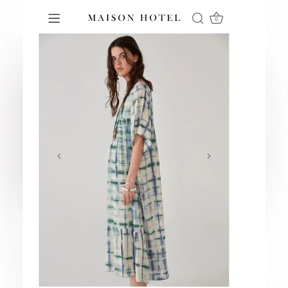 NWT Maison Hotel Lola Dress - Yucatec