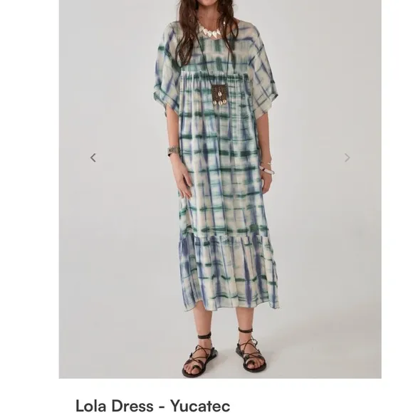 NWT Maison Hotel Lola Dress - Yucatec