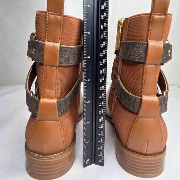 NWT Michael Kors Women's Rory Flat Bootie Boots Size 7 Luggage