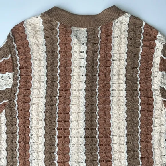 NWT PacSun 100% Cotton Collared Short Sleeve Woven Button Up Breathable Summer S