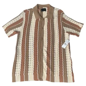 NWT PacSun 100% Cotton Collared Short Sleeve Woven Button Up Breathable Summer S