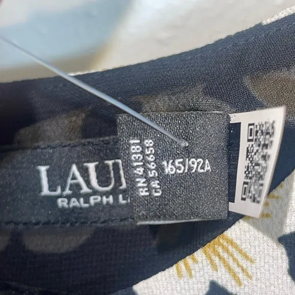 NWT Ralph Lauren Black and White Sleeveless Midi Sundress