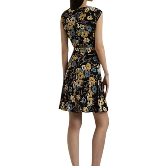 NWT Ralph Lauren Black and White Sleeveless Midi Sundress