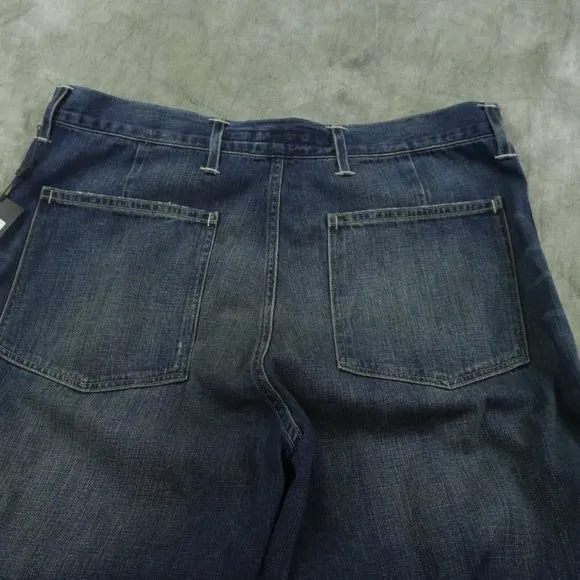 NWT Ralph Lauren BLACK LABEL DISTRESSED 5-Pocket BLUE JEANS $395 MENS Size 33-30