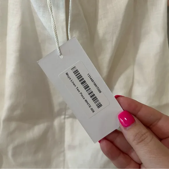 NWT Reformation Moya Linen Two Piece Set Skirt Top Anthropologie