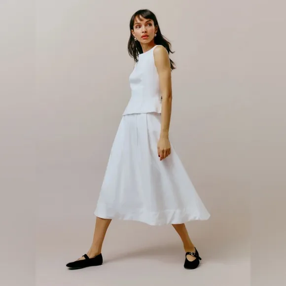 NWT Reformation Moya Linen Two Piece Set Skirt Top Anthropologie